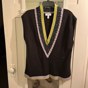 COS wool cable trim sweater vest